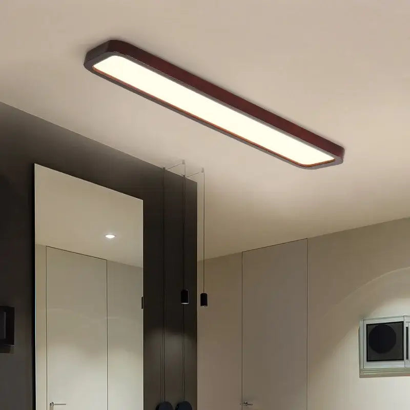 Modern nordic decorbites led ceiling lights with sleek dark brown frame and bright white led illumination for living room