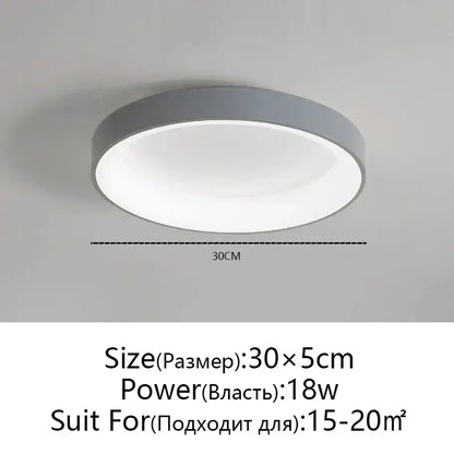 Modern decorbites led ceiling lights with sleek gray metallic frame and white diffuser for living room use