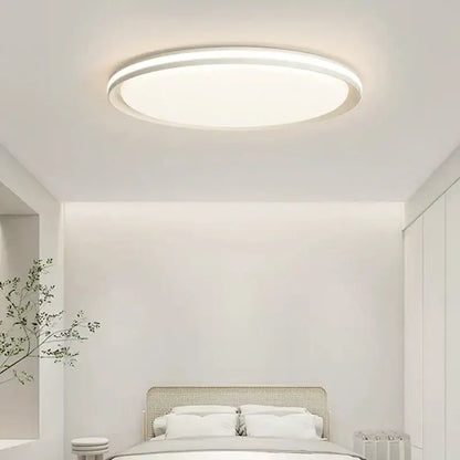 Modern white circular decorbites led chandelier with sleek minimalist design for living room bedroom and kitchen lighting