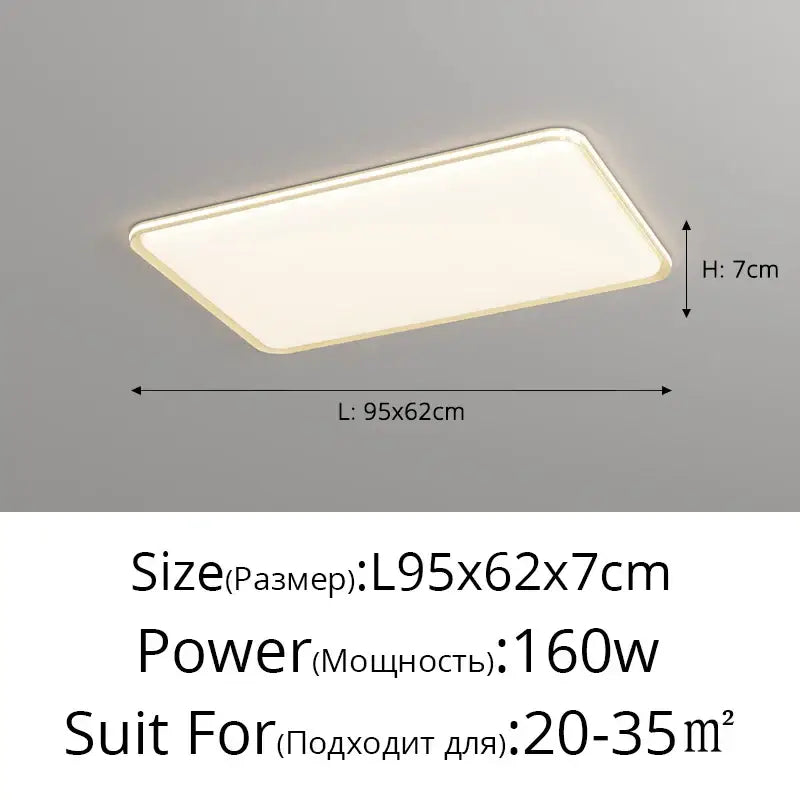Modern rectangular decorbites led chandelier with sleek minimalist design and soft white illumination for versatile use