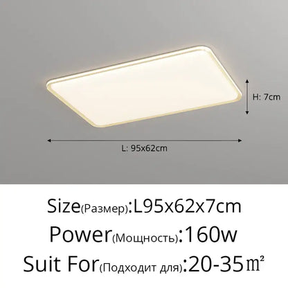 Modern rectangular decorbites led chandelier with sleek minimalist design and soft white illumination for versatile use
