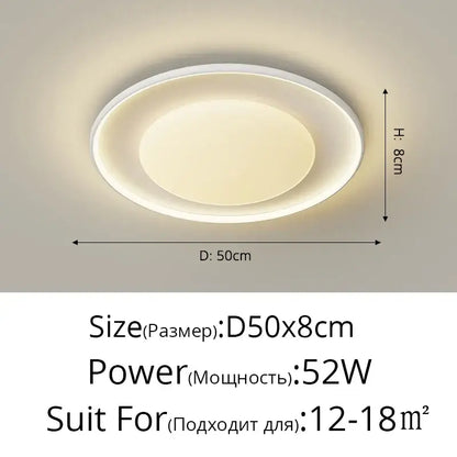 Modern white circular decorbites led chandelier with sleek minimalist design and warm ambient glow for kitchen island lighting