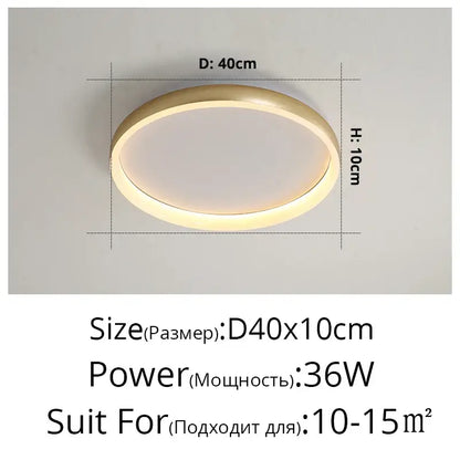 Decorbites led chandelier featuring a modern circular gold-toned frame and warm white diffuser for home lighting