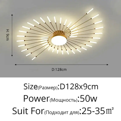 Gold-toned DecorBites LED chandelier lights with frosted cylindrical LED bulbs for modern indoor living spaces