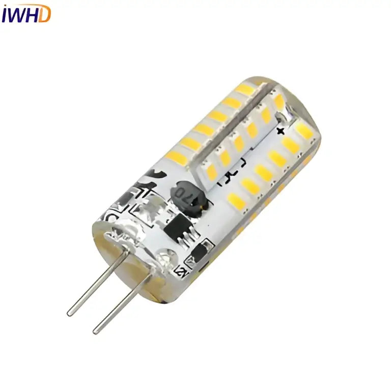 Clear glass decorbites led g4 bulb with yellowish leds and bi-pin base for chandelier halogen replacement