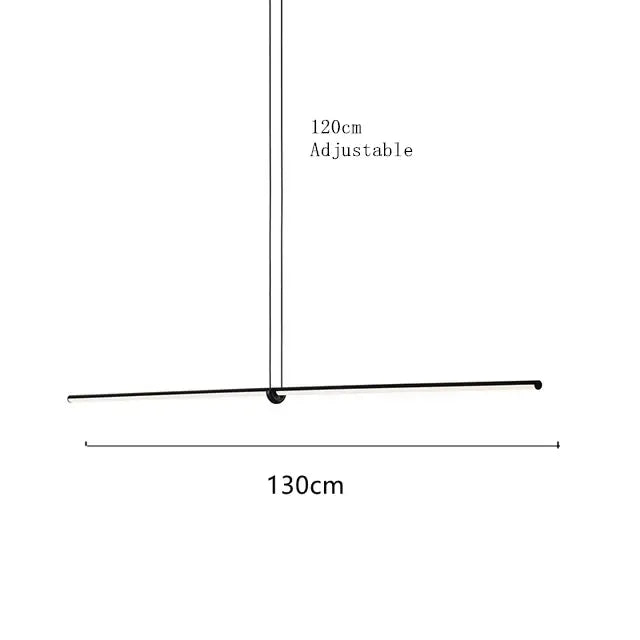 Black minimalist decorbites led geometric pendant lights with adjustable length for modern living room decor