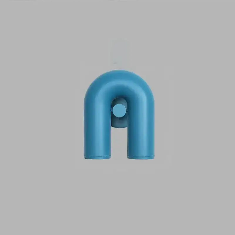 Blue u-shaped plastic hook with circular knob for decorbites™ led gu10 wall sconce reading lamp accessory