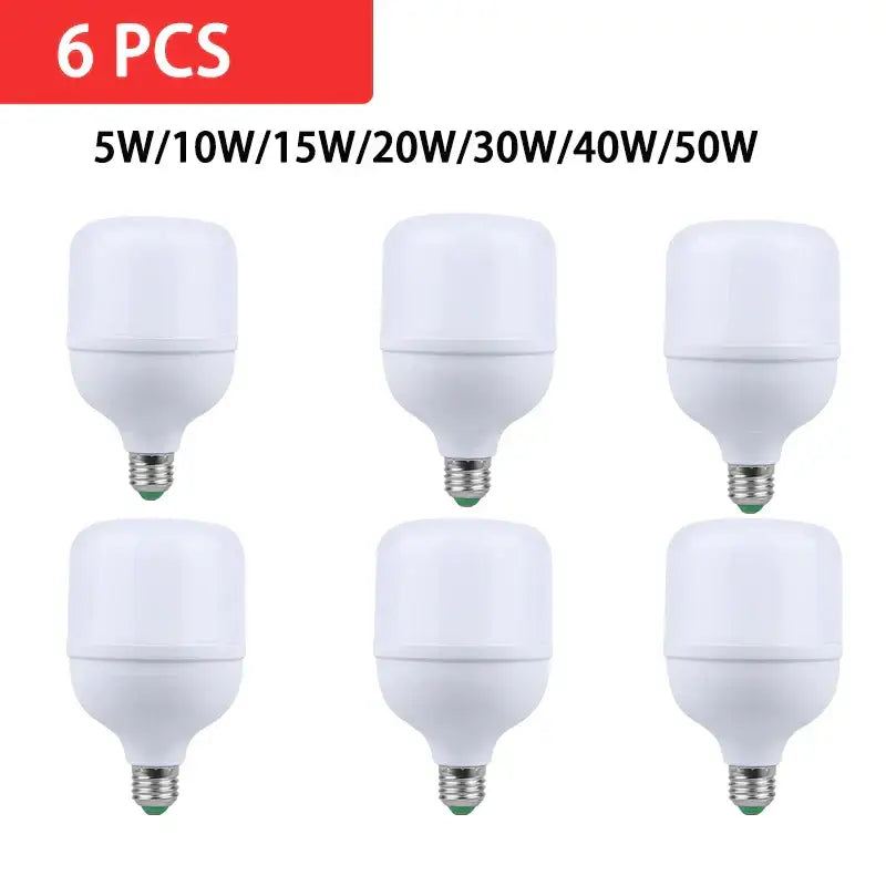 Set of six white decorbites led highlight lamps u-shaped bulblets with varying wattages for home decor 220v e27 led