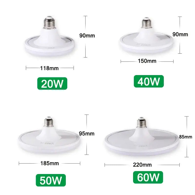 White decorbites led indoor ufo round ceiling lamp bulbs in various wattage and size options for living room lighting