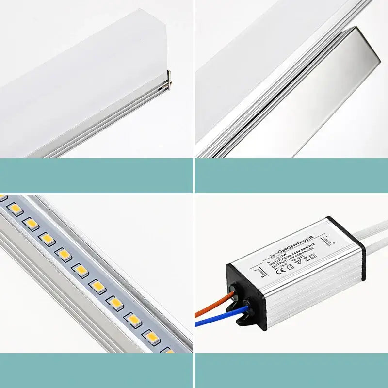 Silver decorbites led mirror light bar with sleek modern design and multiple integrated leds for vanity wall lamp use
