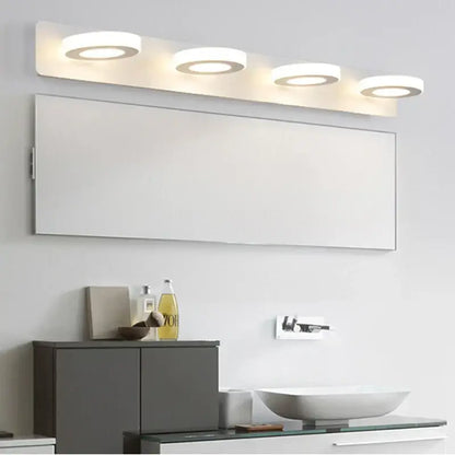 Modern white rectangular bathroom mirror with led light acrylic frame by decorbites led mirror for indoor use