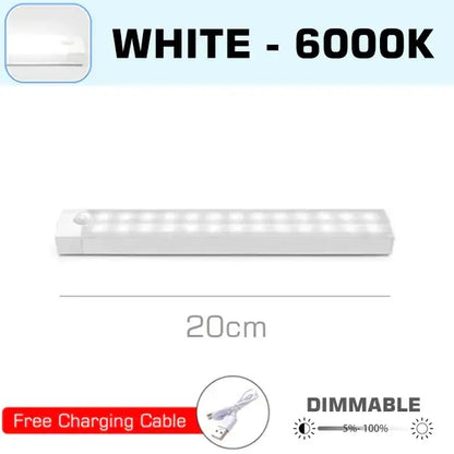 White 20cm led strip light with dimmable brightness for DecorBites led motion sensor night light wall lamp