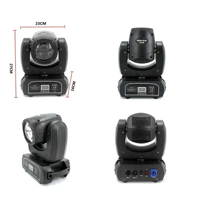 Black beam-spot 150w moving head spotlight with silver accents in decorbites led moving head for dj stage lighting