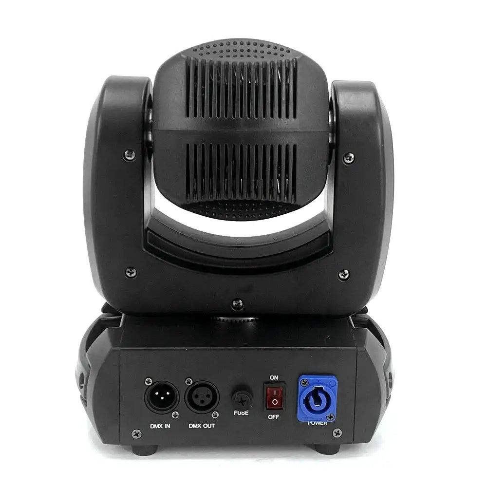 Black decorbites led moving head light with angular design and ventilation slits for dj stage lighting