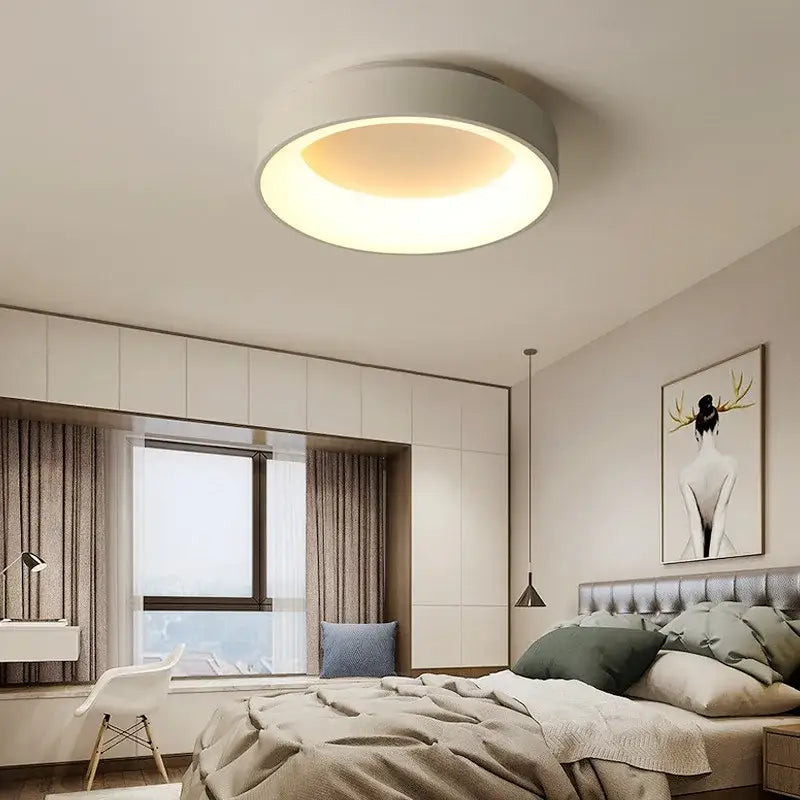 White circular decorbites led nordic ceiling light with modern design and energy-efficient led technology for living spaces