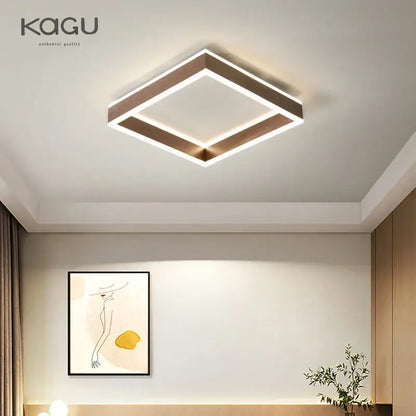 Modern decorbites led pendant light ceiling lamp with warm metallic frame and bright led illumination for living spaces