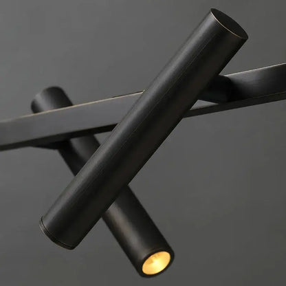 Black matte decorbites led pendant light with warm glow for modern home decor and indoor lighting