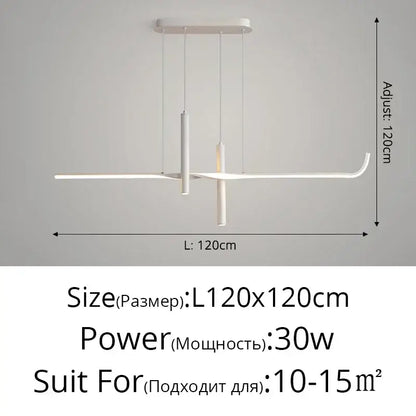 Modern white minimalist decorbites led pendant light with sleek geometric design and adjustable length for home decor