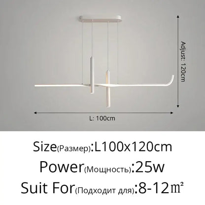 Modern white minimalist decorbites led pendant light with sleek curved design and adjustable height for home decor