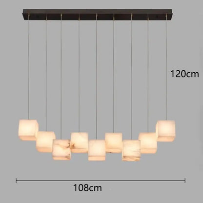 Modern decorbites led pendant lights with dark bronze mount and ten warm translucent glass shades for indoor lighting