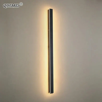 Modern black rectangular decorbites led porch light with sleek minimalist design and warm ambient lighting for outdoor use