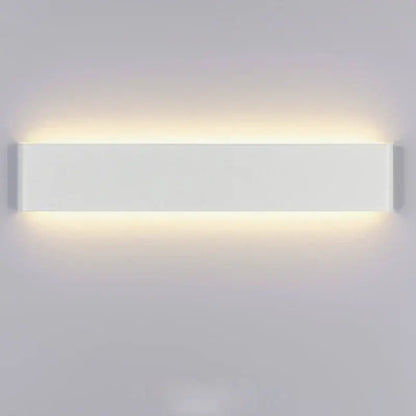 Modern white decorbites led rectangle wall lamp with sleek minimalist design and warm ambient lighting for indoor use