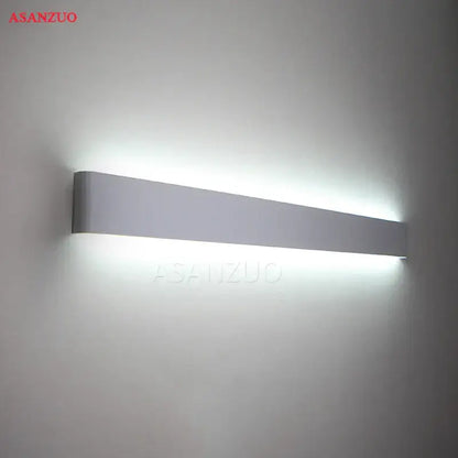 Modern white decorbites led rectangle wall lamp with sleek minimalist design for indoor living room and bathroom lighting