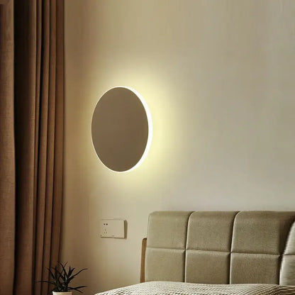 Decorbites led rgb round wall lights circular acrylic touch sensitive with soft warm glow for indoor bedroom decor