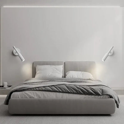 Modern white decorbites™ led rotatable wall lamp with sleek minimalist design ideal for bedroom reading lighting