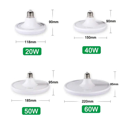 Decorbites™ led round ufo white ceiling light bulbs in various wattages for super bright indoor lighting
