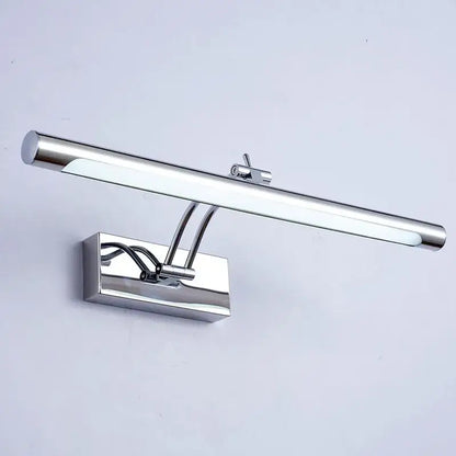 Chrome-finished decorbites led stainless steel wall lamp with adjustable arm for bathroom vanity mirror lighting