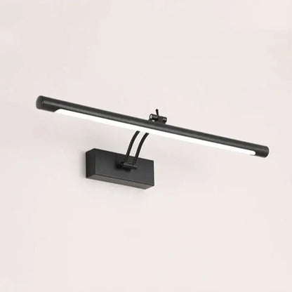 Black matte finished decorbites led stainless steel wall lamp with sleek rectangular design and adjustable arm