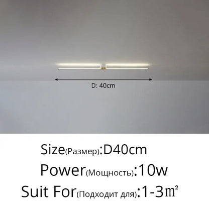 A sleek decorbites led strip ceiling light with warm white illumination for modern indoor home and bedroom lighting
