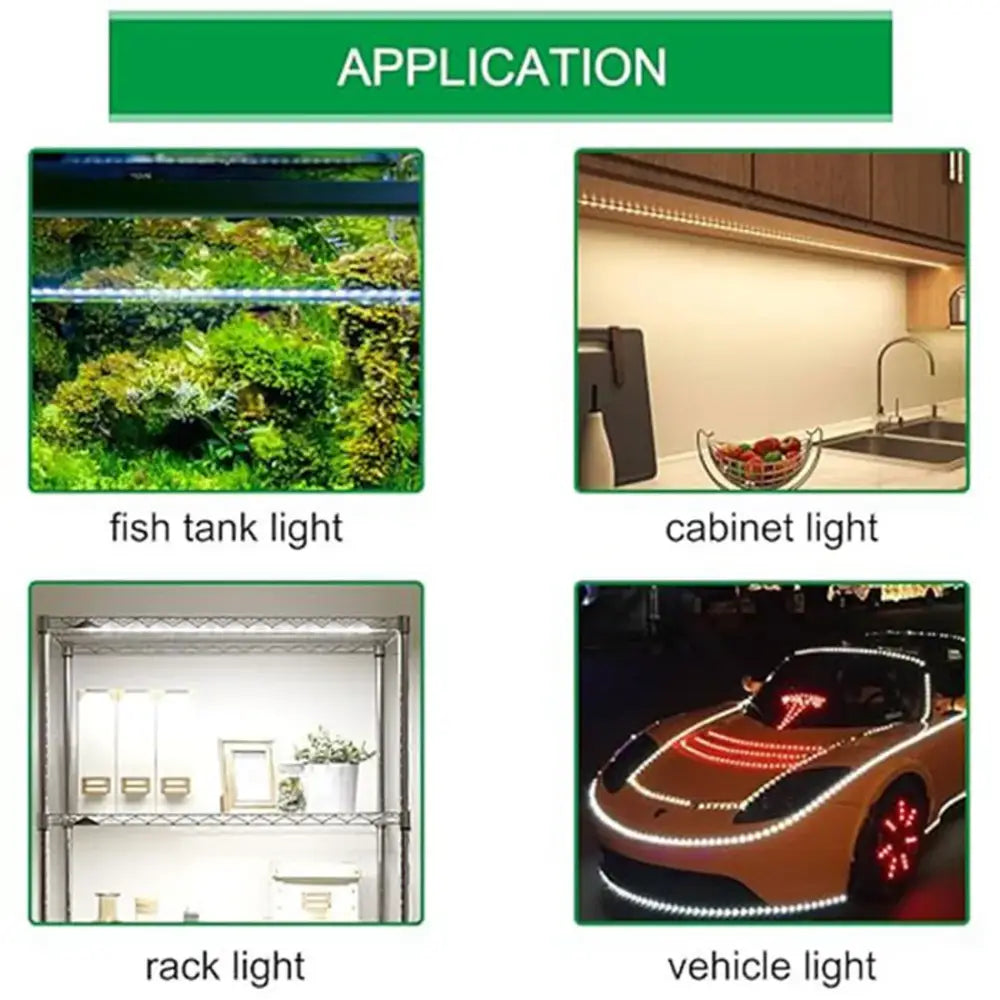 DecorBites™ LED Strip Lights Dimmer Switch USB Cable with Rotary/Touch Controller
