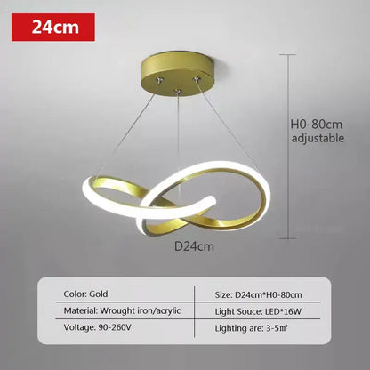 DecorBites™ LED Strip Modern Pendant Light for Home Decor Fixtures