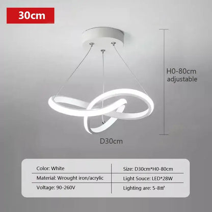 DecorBites™ LED Strip Modern Pendant Light for Home Decor Fixtures