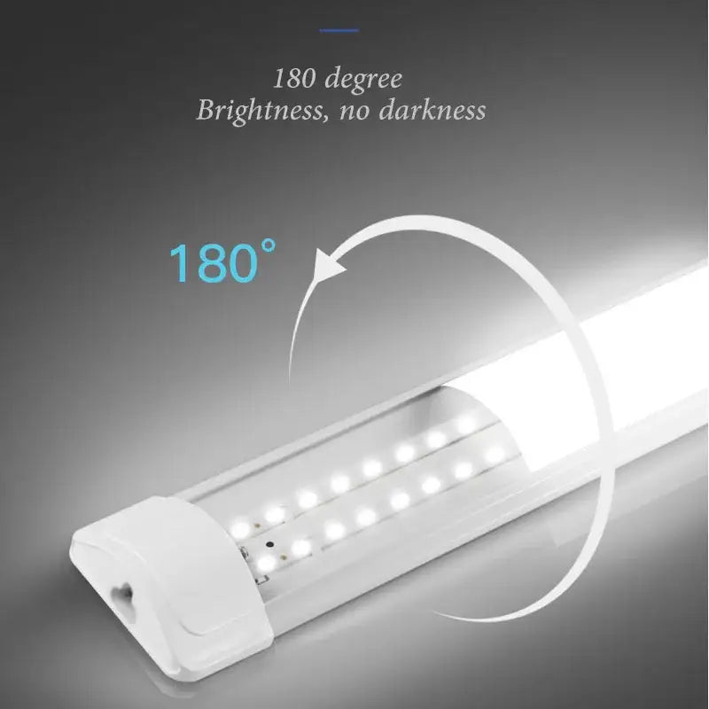 DecorBites™ white LED tube fixture with sleek design and evenly spaced bulbs for living room lighting 220V