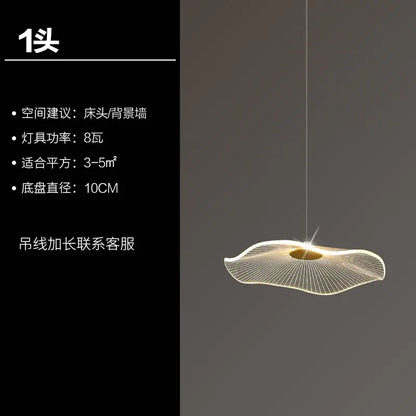 Modern minimalist decorbites lotus leaf chandelier with thin metallic wires and golden base for villa and living room lighting