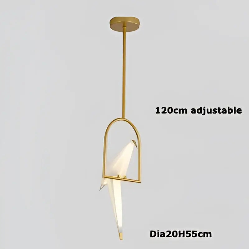 Decorbites™ love bird led wall sconce gold-toned iron acryl minimalist bird-shaped pendant light for bedroom corridor
