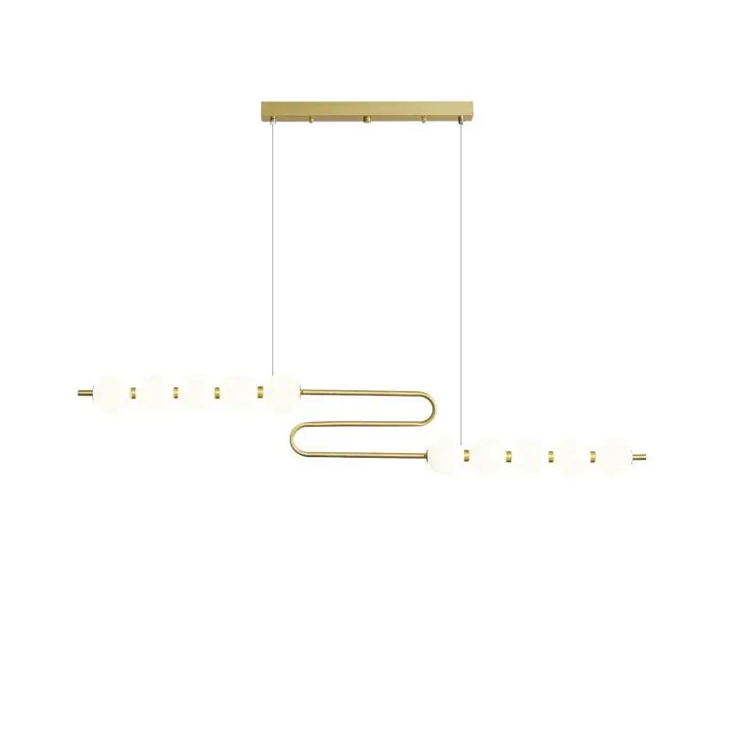 Decorbites love gold chrome chandelier with sleek curved metal frame and frosted glass spheres for dining room lighting