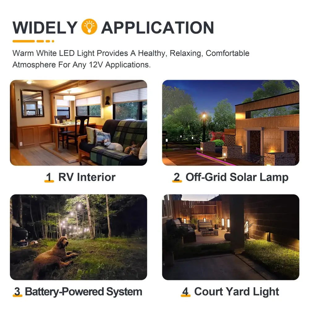 Warm white led filament globe bulb by decorbites low voltage for indoor and outdoor low voltage 12v applications