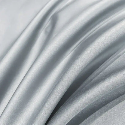 Silky silver piece duvet cover from decorbites™ luxurious 1000tc egyptian cotton bedding set with subtle vertical ribbing