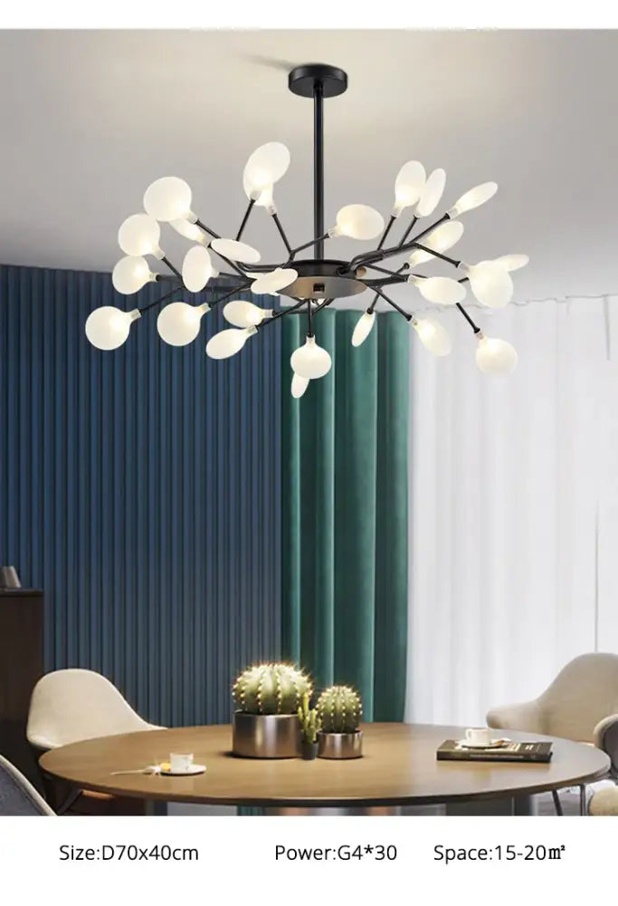 Modern black metal chandelier with frosted glass globe lights featuring luxurious golden led chandelier design by decorbites
