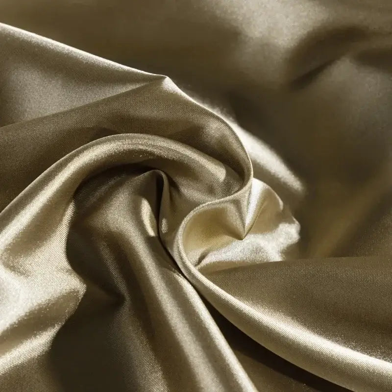Decorbites™ luxurious nordic silk duvet cover in gold satin with smooth glossy finish for width bed pcs duvet cover set