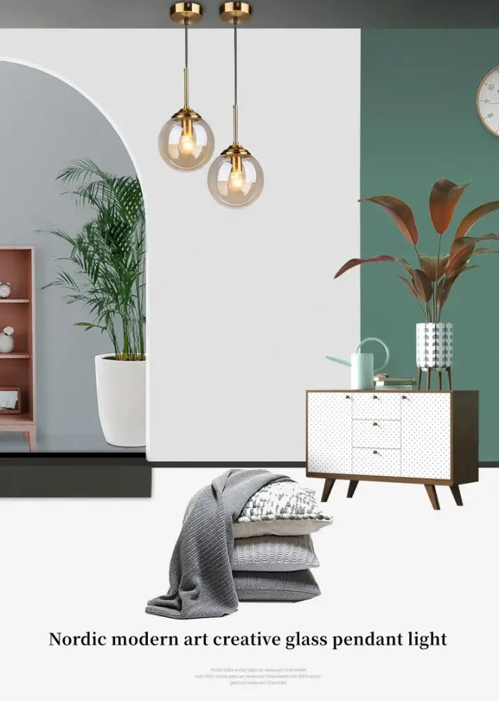 DecorBites™ luxury Nordic led chandelier with clear glass shades and gold metal fixtures ideal for dining room lighting