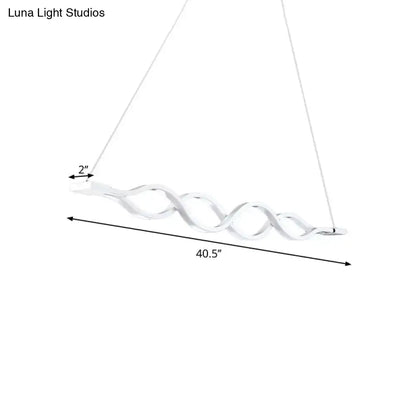 A sleek decorbites minimal 2/4-light acrylic LED island light fixture in polished chrome with warm white 220v-240v 110v-120v