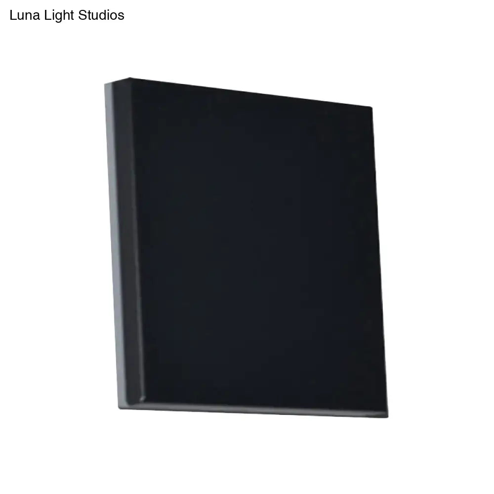 Minimalist black rectangular wall washer light with smooth matte finish for elegant living room sconce lighting