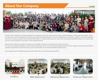 Group photo of over 150 tribesigns employees showcasing the decorbites modern 5-tier tall metal plant stand plant shelf
