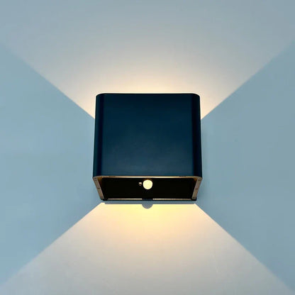 Modern Battery Operated Wall Sconces - Black