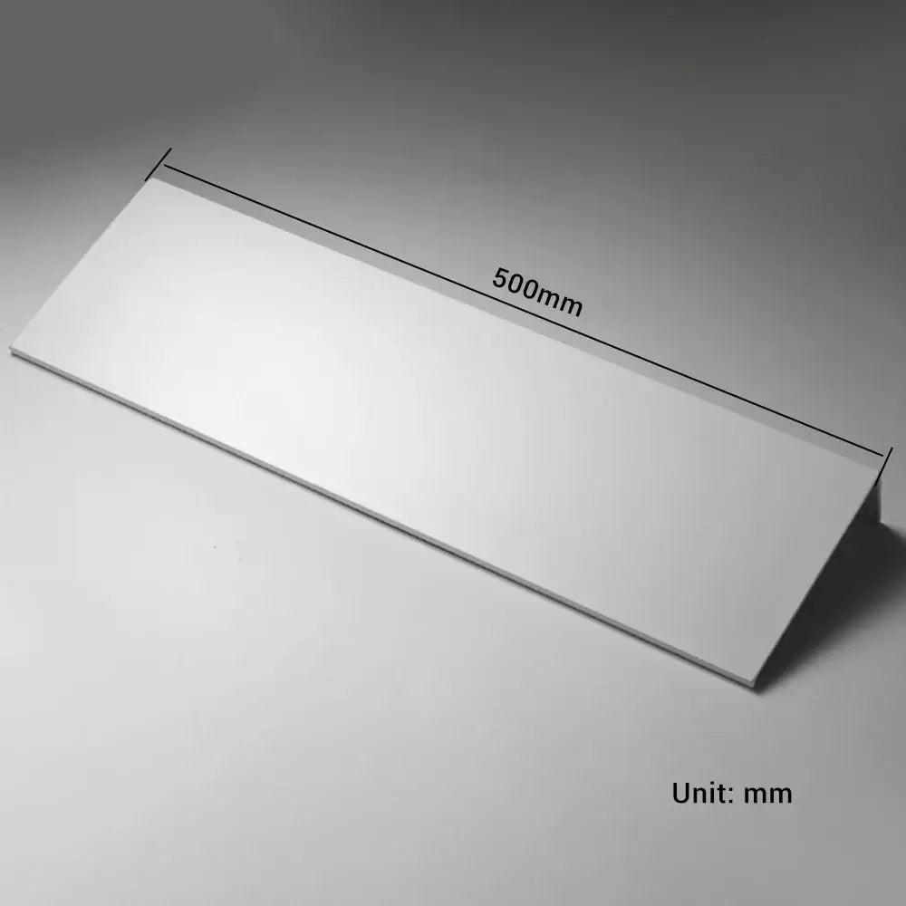 Decorbites™ modern white aluminum alloy organizer shelf featuring a sleek minimalist 500mm rectangular panel